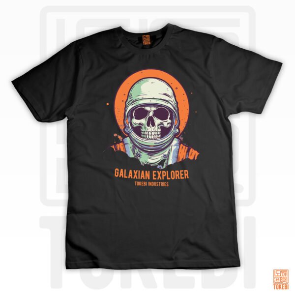 Astronaut Skull Psychedelic Skull-TShirt