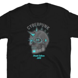 Skull T-shirt Sci-Fi T-shirt Cyberpunk